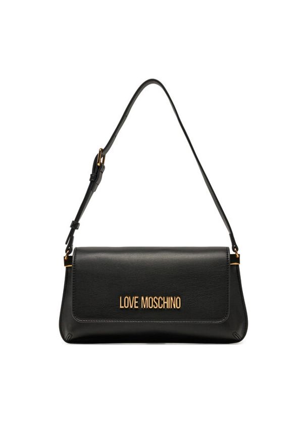 Love Moschino - LOVE MOSCHINO Torebka JC4058PP1MLO0000 Czarny. Kolor: czarny. Materiał: skórzane