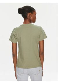 Pinko T-Shirt Quentin 100535 A1R7 Khaki Regular Fit. Kolor: brązowy. Materiał: bawełna #3