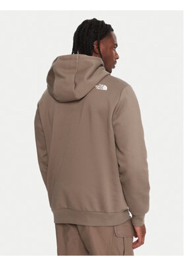 The North Face Bluza Simple Dome NF0A89FC Brązowy Regular Fit. Kolor: brązowy. Materiał: syntetyk, bawełna