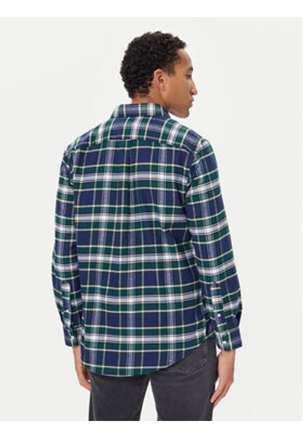 TOMMY HILFIGER - Tommy Hilfiger Koszula Hero MW0MW40473 Granatowy Regular Fit. Kolor: niebieski. Materiał: bawełna