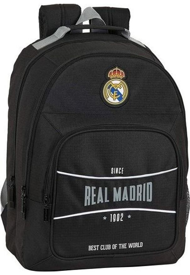 Real Madrid Plecak szkolny Real Madrid C.F. Czarny. Kolor: czarny