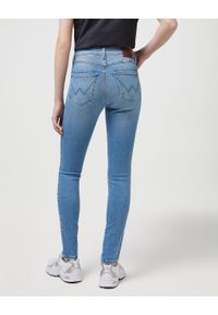 Wrangler - WRANGLER DAMSKIE SPODNIE JENSOWE HIGH SKINNY BLUE LOVE 112342896