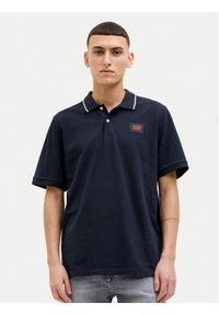 Jack & Jones Polo Hudson 12269238 Granatowy Regular Fit. Typ kołnierza: polo. Kolor: niebieski. Materiał: bawełna #1