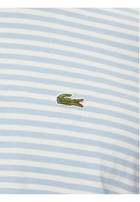 Lacoste T-Shirt TH9749 Błękitny Regular Fit. Kolor: niebieski. Materiał: bawełna