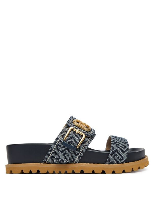 Liu Jo Klapki Livia 02 SA6109 TX523 Granatowy. Kolor: niebieski. Materiał: materiał