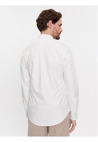 Polo Ralph Lauren Koszula 710767441007 Biały Slim Fit. Typ kołnierza: polo. Kolor: biały. Materiał: bawełna #5