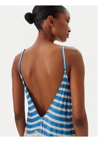 Maaji Sukienka letnia Azure Stripes Rosalia PT2664CLD001 Niebieski Regular Fit. Kolor: niebieski. Materiał: wiskoza. Sezon: lato #3