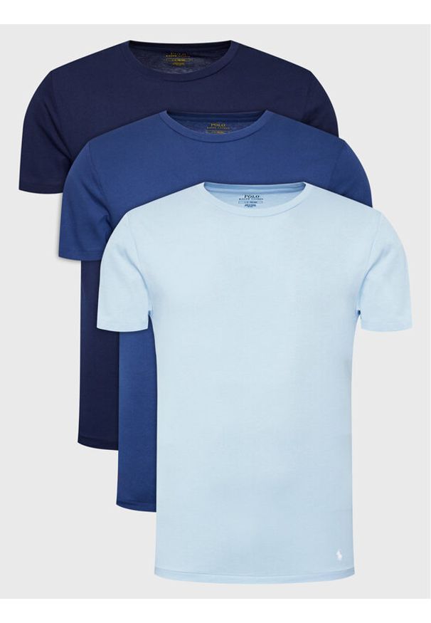 Polo Ralph Lauren Komplet 3 t-shirtów 714830304019 Kolorowy Regular Fit. Typ kołnierza: polo. Materiał: bawełna. Wzór: kolorowy