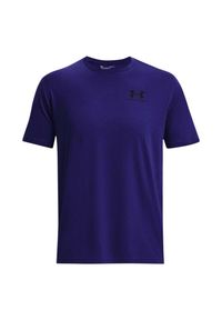 Under Armour - Męska Koszulka Sportowa. Kolor: niebieski