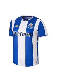 Koszulka męska New Balance FC Porto MT230419HME – niebieska. Kolor: niebieski. Materiał: poliester, materiał. Wzór: haft, aplikacja #1