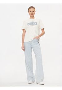 Tommy Jeans T-Shirt Varsity Lux DW0DW17375 Biały Relaxed Fit. Kolor: biały. Materiał: bawełna #5