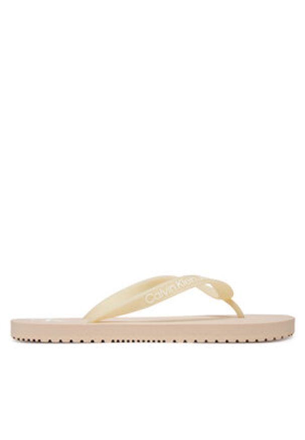 Calvin Klein Jeans Japonki Beach Sandal Transparent Tpu YW0YW01829 Różowy. Kolor: różowy