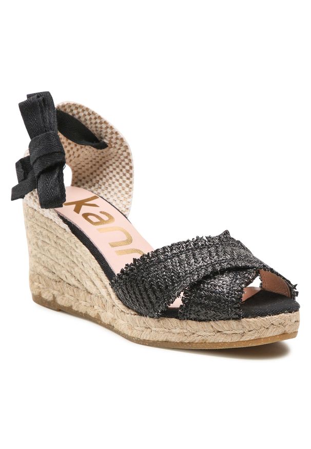 Kanna - Espadryle KANNA - 22KV21360 Black. Kolor: czarny. Materiał: materiał