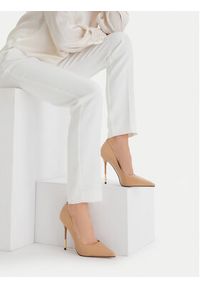 Eva Minge Szpilki THYME-LT934-35 Beżowy. Kolor: beżowy. Materiał: skóra. Obcas: na szpilce #6