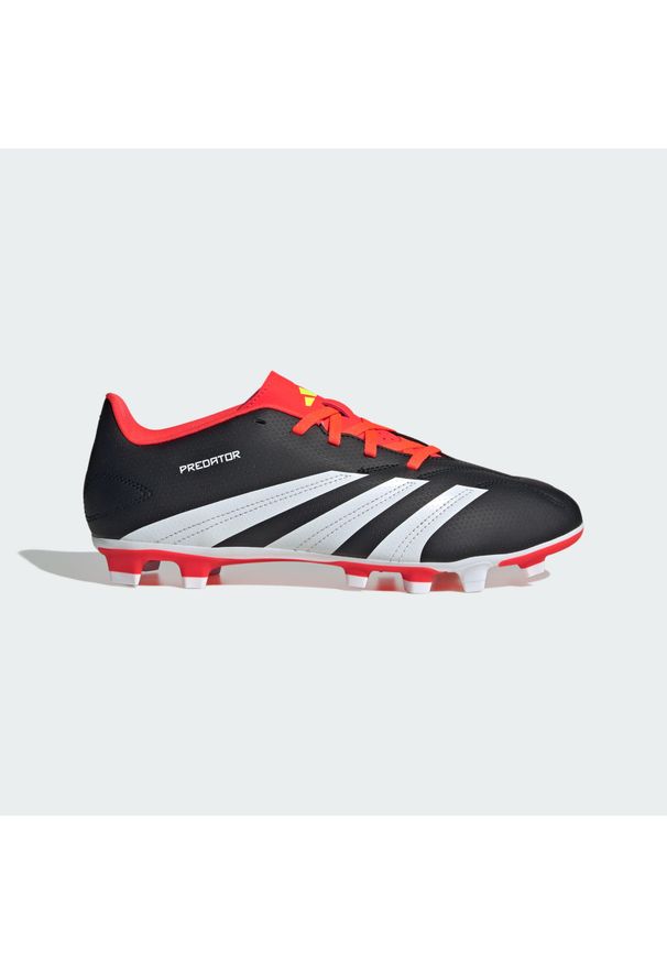 Adidas - Buty Predator Club FXG Football. Kolor: biały, czarny, czerwony, wielokolorowy. Materiał: materiał. Sport: piłka nożna