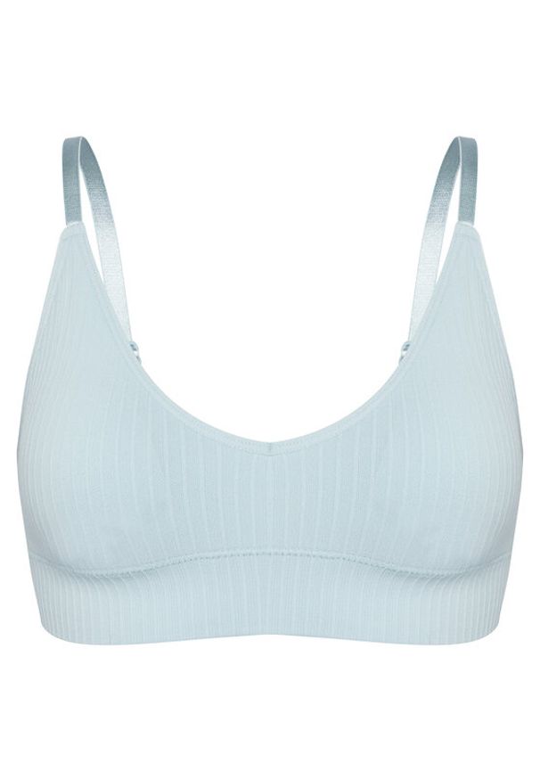 Hunkemöller Biustonosz top Dianne 302142 Błękitny. Kolor: niebieski. Materiał: syntetyk