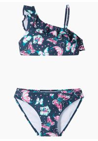 bonprix - Bikini (2 części). Kolor: niebieski. Wzór: nadruk #1