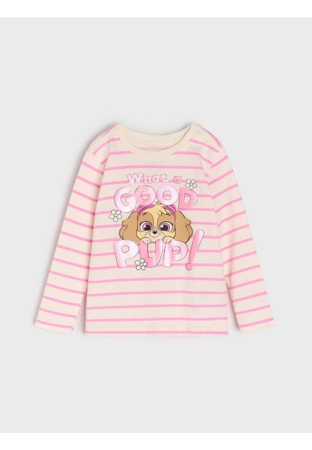 Sinsay - Koszulka z nadrukiem PAW Patrol - kremowy. Kolor: kremowy. Wzór: nadruk