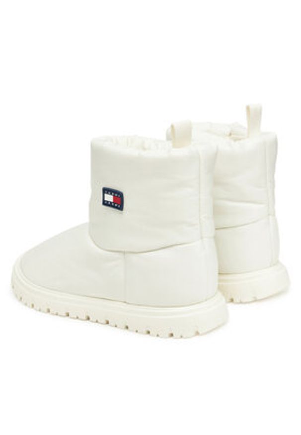 Tommy Jeans Śniegowce Tjw Snow Boot EN0EN02823 Biały. Kolor: biały. Materiał: materiał