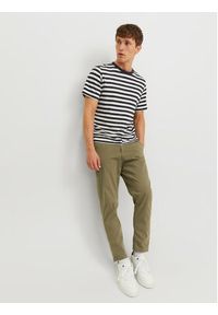 Jack & Jones Chinosy Harlow 12242188 Zielony Tapered Fit. Kolor: zielony. Materiał: bawełna #2