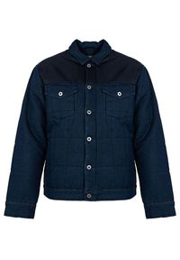 Pepe Jeans Kurtka "Barnet" | PM402629 | Barnet | Mężczyzna | Granatowy. Okazja: na co dzień. Kolor: niebieski. Materiał: nylon. Wzór: aplikacja. Styl: casual