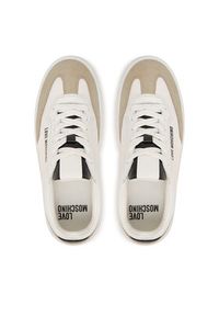 Love Moschino - LOVE MOSCHINO Sneakersy JA15215G1PINH10A Biały. Kolor: biały. Materiał: skóra, zamsz #2