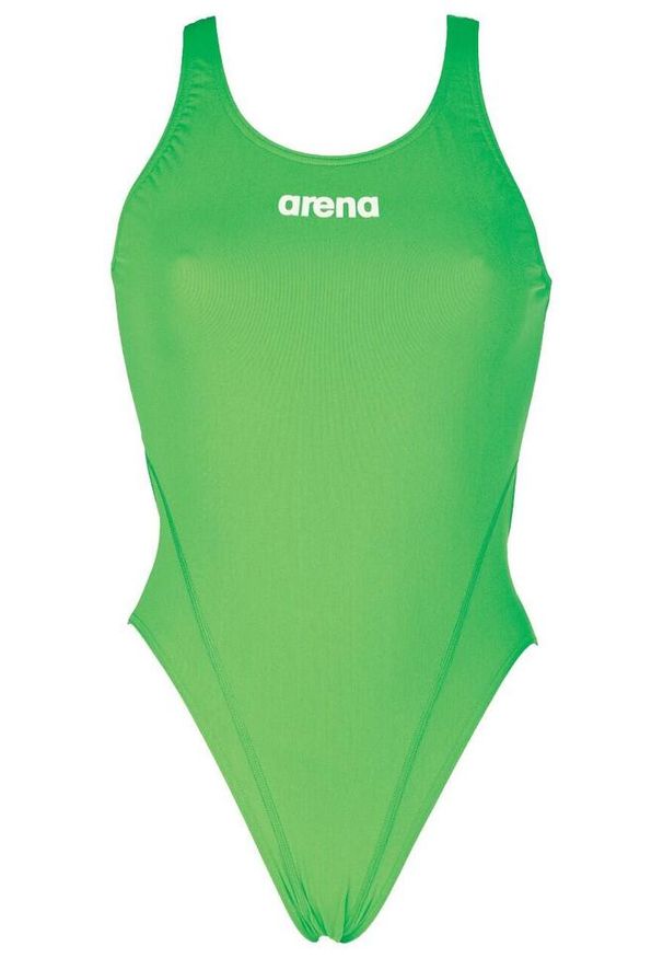Strój kąpielowy damski Arena Solid Swim Tech High. Kolor: zielony