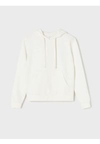 Sinsay - Dresowa bluza hoodie z kieszenią - kremowy. Kolor: kremowy. Materiał: dresówka #1