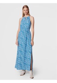 Tom Tailor Denim Sukienka letnia 1031981 Niebieski Regular Fit. Kolor: niebieski. Materiał: wiskoza, denim. Sezon: lato #1