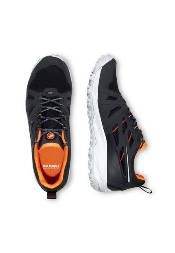 Buty trekkingowe męskie Mammut Saentis Low Gtx. Zapięcie: sznurówki. Kolor: czarny. Materiał: materiał, syntetyk, tkanina. Szerokość cholewki: normalna