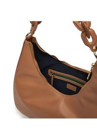 TOMMY HILFIGER - Tommy Hilfiger Torebka Soft Leather Hobo AW0AW16292 Brązowy. Kolor: brązowy. Materiał: skórzane