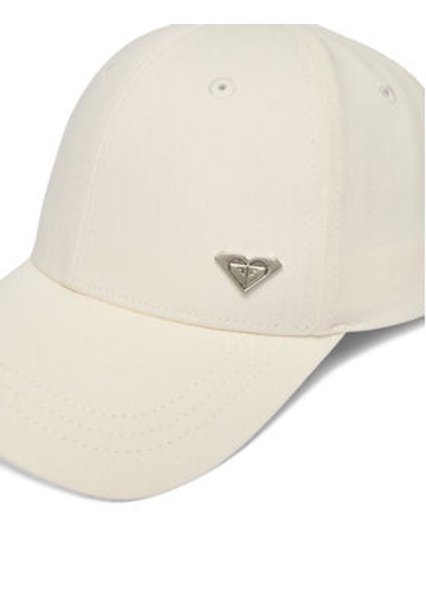 Roxy Czapka z daszkiem CWBEO-RX-U3-001-SS26 Biały. Kolor: biały. Materiał: bawełna