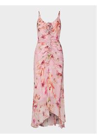 Nissa Sukienka letnia RC14708 Różowy Regular Fit. Kolor: różowy. Sezon: lato