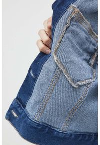 Hollister Co. kurtka jeansowa damska kolor granatowy przejściowa. Kolor: niebieski. Materiał: jeans #2