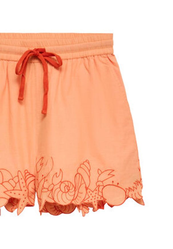 Vero Moda Szorty sportowe Lucia 10350997 Pomarańczowy jasny Regular Fit. Kolor: pomarańczowy. Materiał: bawełna