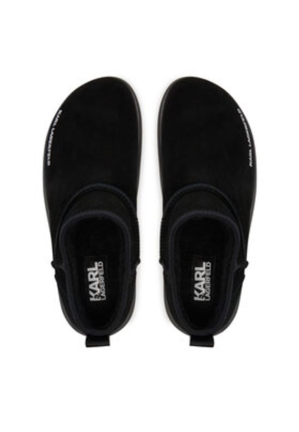 Karl Lagerfeld - KARL LAGERFELD Botki KL44522 Czarny. Kolor: czarny. Materiał: zamsz, skóra