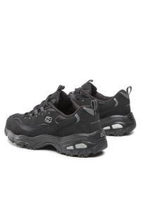 skechers - Skechers Sneakersy Biggest Fan 11930/BBK Czarny. Kolor: czarny. Materiał: skóra