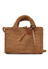 Manebi Torebka Handcrafted Raffia Sunset Bag Mini V 2.2 CO Beżowy. Kolor: beżowy