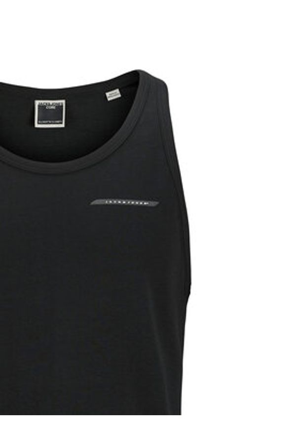 Jack & Jones Tank top Fusion 12276614 Czarny Regular Fit. Kolor: czarny. Materiał: syntetyk, bawełna