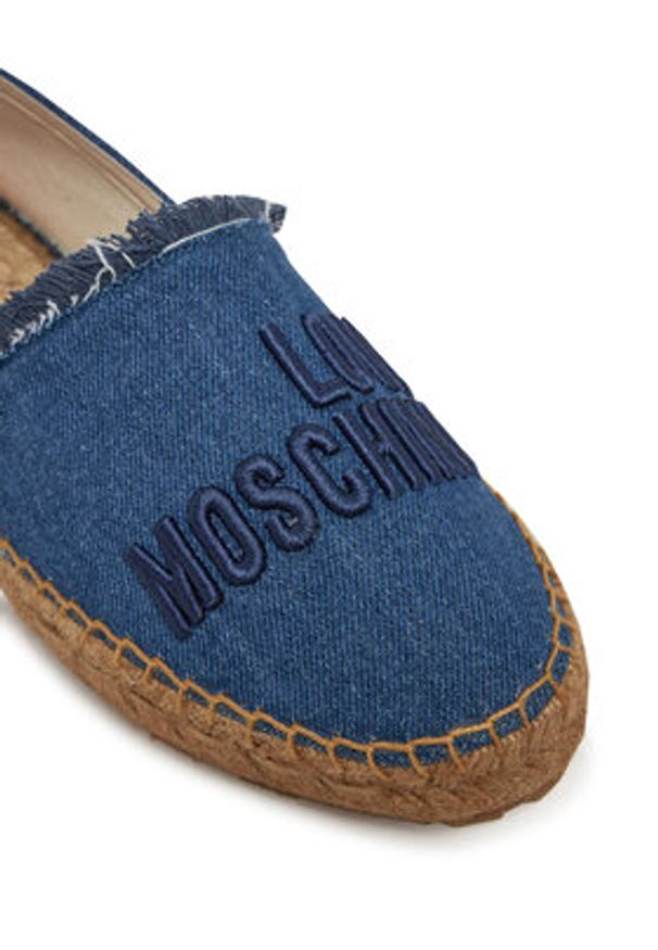 Love Moschino - LOVE MOSCHINO Espadryle JA10262G0MJO5700 Niebieski. Kolor: niebieski. Materiał: materiał