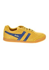Buty do chodzenia męskie Gola Harrier. Kolor: żółty. Materiał: zamsz. Szerokość cholewki: normalna. Sport: turystyka piesza