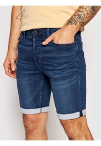 Only & Sons Szorty jeansowe Ply 22018582 Granatowy Regular Fit. Kolor: niebieski. Materiał: jeans, bawełna #1
