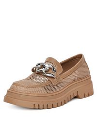 DeeZee Loafersy 60062D-2 Brązowy. Kolor: brązowy. Materiał: materiał #4