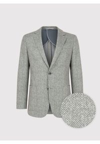 Pako Lorente - PAKO LORENTE - Marynarka męska w jodełkę. Materiał: wiskoza, poliester, elastan. Wzór: jodełka #1