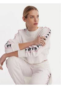 Kappa Bluza Banda Marbella 351S2HW Biały Oversize. Kolor: biały. Materiał: bawełna #2