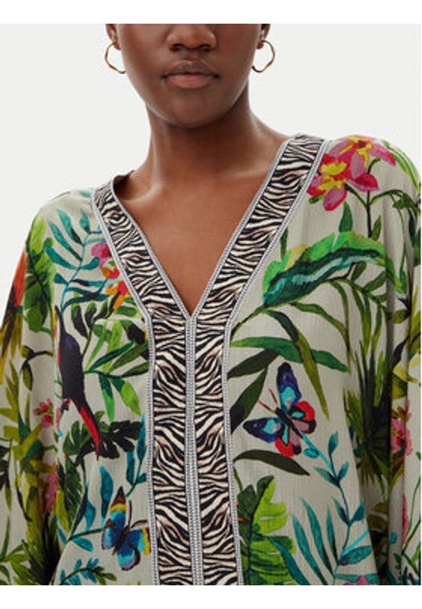 LOLA CASADEMUNT Bluzka LS2515030 Kolorowy Relaxed Fit. Materiał: wiskoza. Wzór: kolorowy