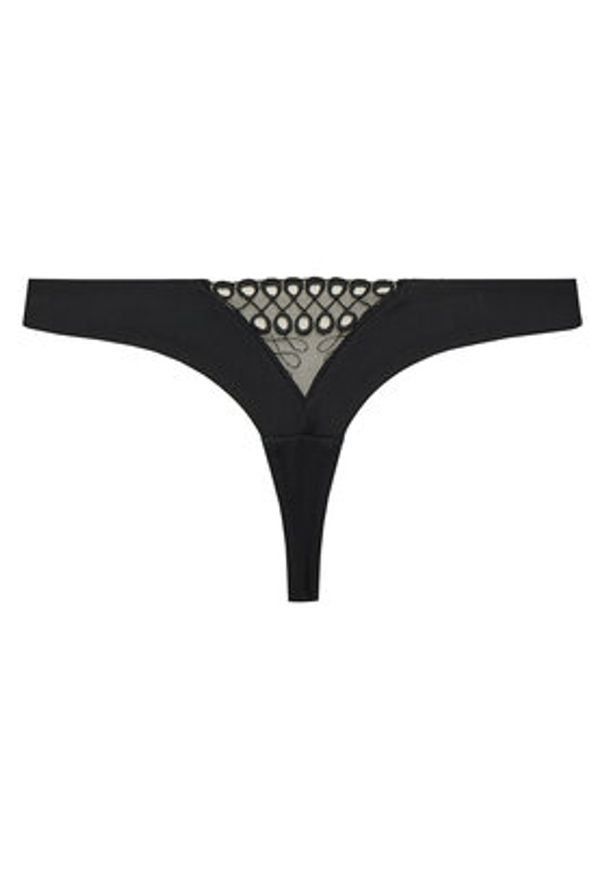 BOSS Stringi Eyelet 50540420 Czarny. Kolor: czarny. Materiał: syntetyk