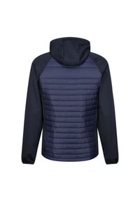 Regatta - Męska Hybrydowa Kurtka Z Kapturem Navigate. Typ kołnierza: kaptur. Kolor: niebieski. Sport: turystyka piesza #1