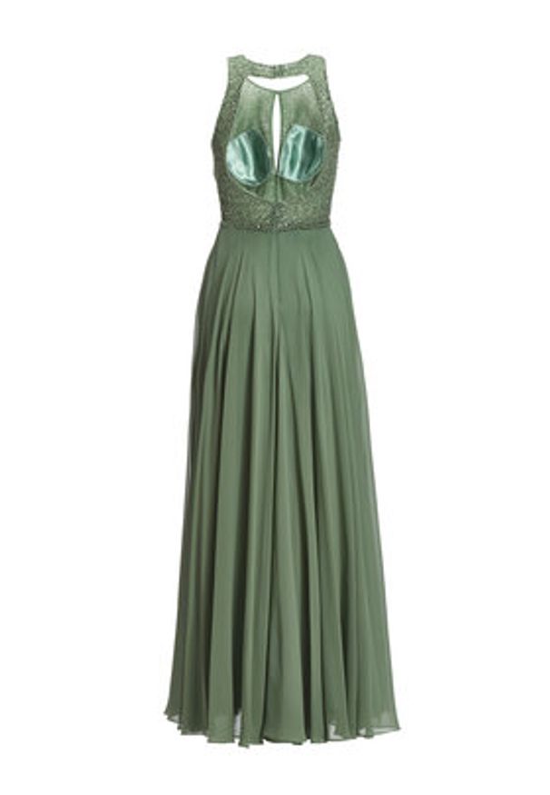 Hey Kyla Sukienka wieczorowa 5AI053HK Zielony Regular Fit. Kolor: zielony. Materiał: syntetyk. Styl: wizytowy