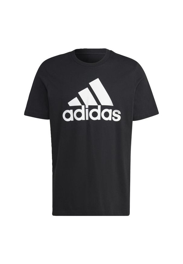 Adidas - Koszulka męska adidas Essentials Single Jersey Big Logo Tee. Kolor: czarny, biały, wielokolorowy. Materiał: jersey